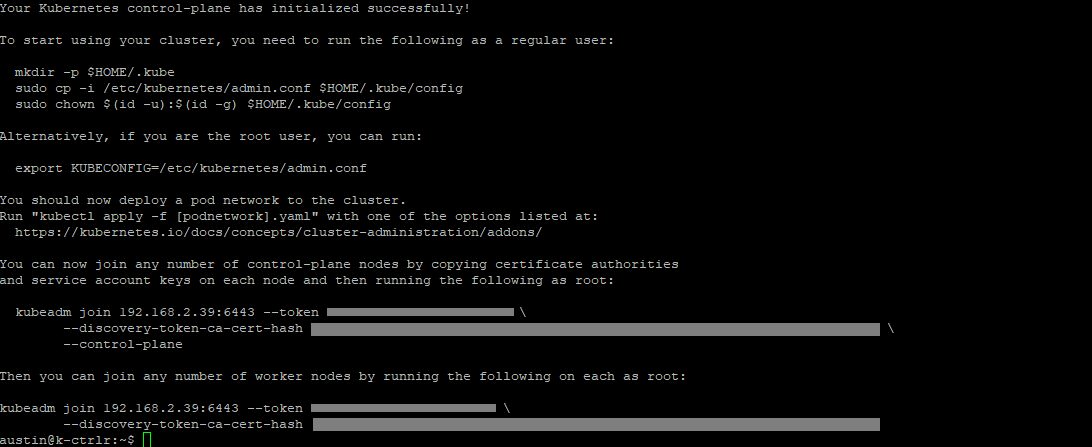 kube control plane init success.png